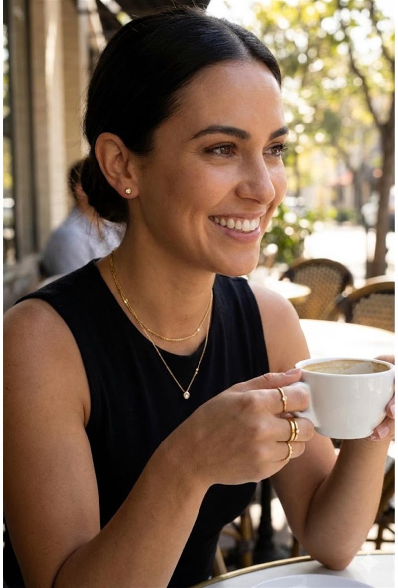 Boucle d'oreille Lily puce