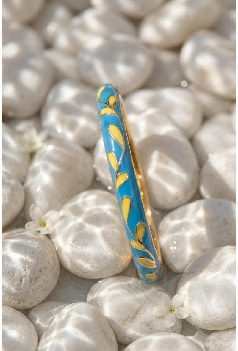 Bracelet Thaïlandais Émaillé en Laiton