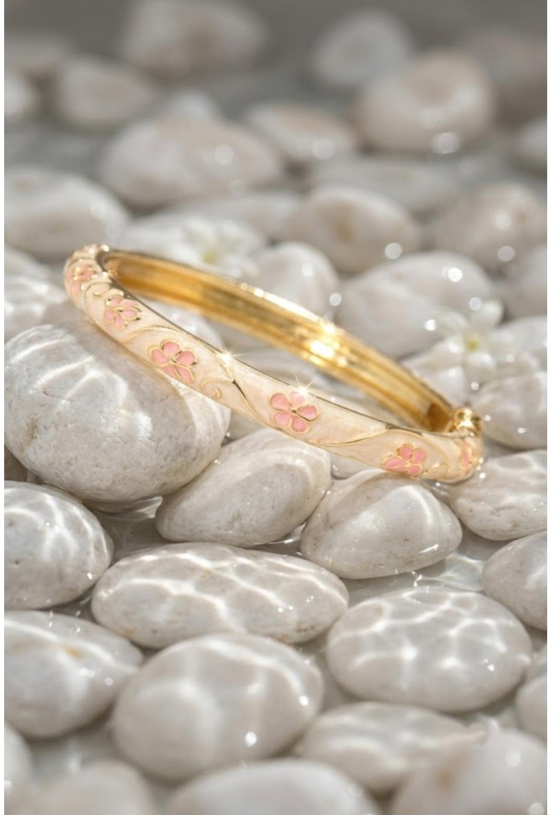 Bracelet Thaïlandais Fleuri en Laiton