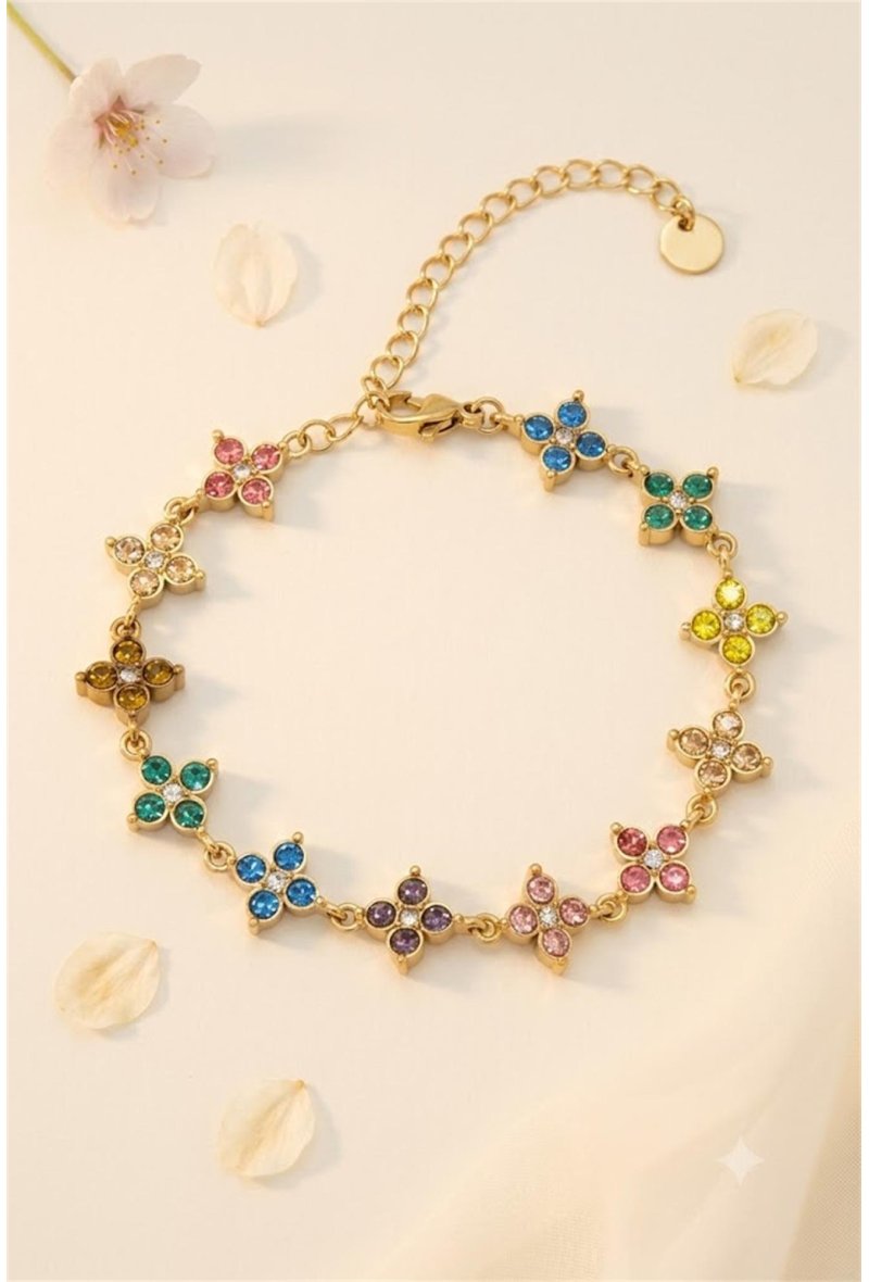 Bracelet Fleur Strass