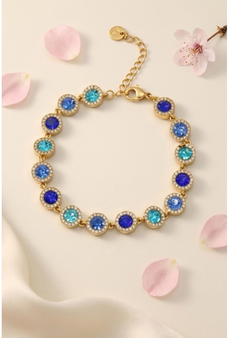 Bracelet Strass Élégance en Acier Inoxydable – Brillance Intemporelle