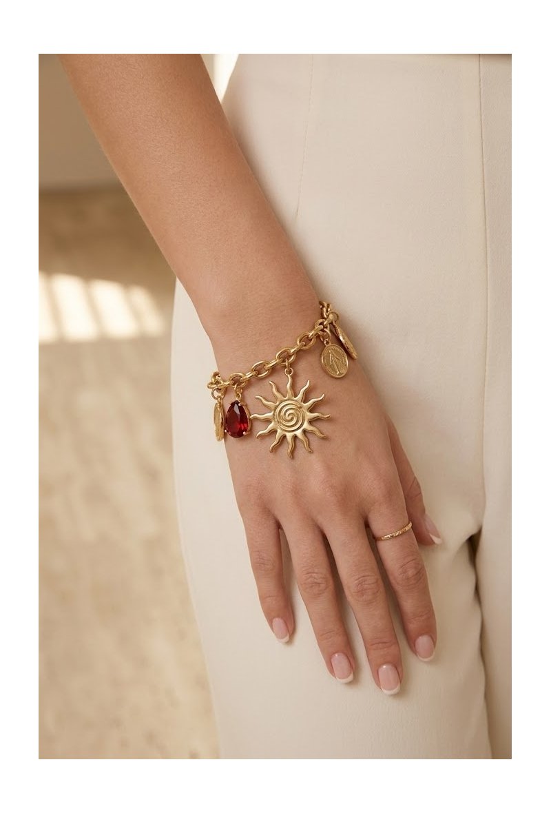 Bracelet Multi‑Charmes Soleil