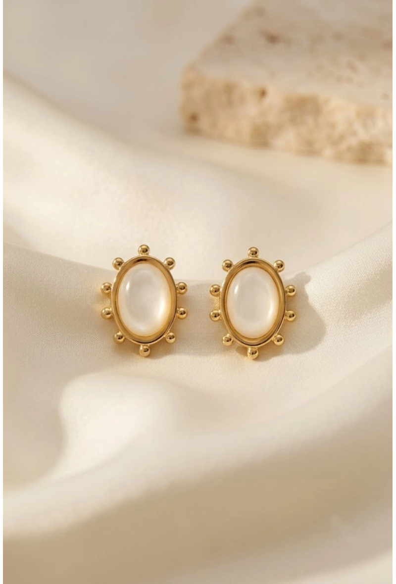 Boucles d’Oreilles Nacre